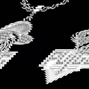 1.20 Ctw VS/SI1 Diamond 10k white Gold Pandant (ALL DIAMOND ARE LAB GROWN): Total Daimond Weight :-1.20 Ctw Color : J-K Clarity : VS/SI1 Setting : Prong Metal Weight : Approx 22.89 gram 10k White Gold Pandant (ALL DIAMOND ARE LAB GROWN) #NGFY22440v15