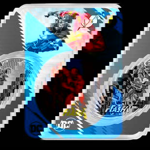 2023 Samoa 1 oz Silver DC Comics Flash Colorized with TEP: 2023 Samoa 1 oz Silver DC Comics Flash Colorized with TEP #NGFY65157v15