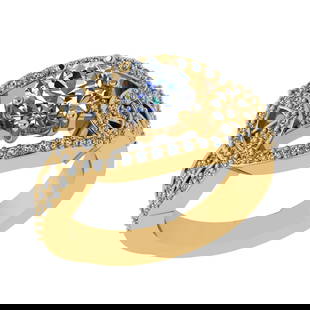 1.91 Ctw SI2/SI1 Diamond 14k Yellow Gold Engagement Ring (ALL DIAMOND ARE L: Center Daimond Weight :-1.30 Ctw ( Round Cut) Color : G-H Clarity : SI2/SI1 Side Diamond Weight Of Ctw 0.61 Ctw Color : G-H Clarity : SI2/SI1 Daimond Setting : Prong Metal Weight : Approx 7.21 gram 14