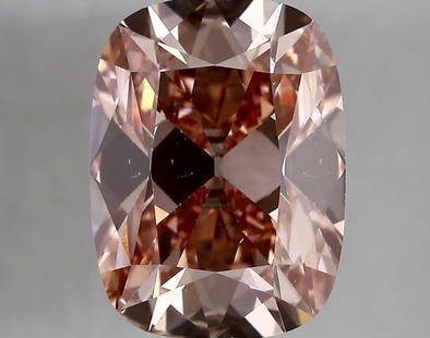 4.25ct VS1 Cushion cut IGI Certified Loose Diamond (LAB GROWN): IGI Certified Cushion Cut LAB Grown Loose Diamond - Carat Weight: 4.25; Clarity: VS1; Color: Fancy Intense Pink #NGFY77356v15