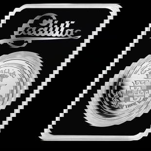 Cadillac La Mothe Cadillac Logo 1 oz Silver w/ TEP: Cadillac La Mothe Cadillac Logo 1 oz Silver w/ TEP #NGFY65132v15
