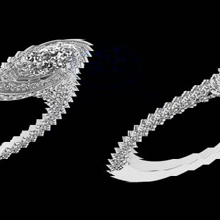 2.70 Ctw SI1/SI2 Diamond 10k white Gold Engagement Ring (ALL DIAMOND ARE LA: Center Daimond Weight :-1.30 Ctw ( Round Cut) Color : J-K Clarity : SI1/SI2 Side Diamond Weight Of Ctw 1.40 Ctw Color : J-K Clarity : SI1/SI2 Daimond Setting : Prong Metal Weight : Approx 6.64 gram 10