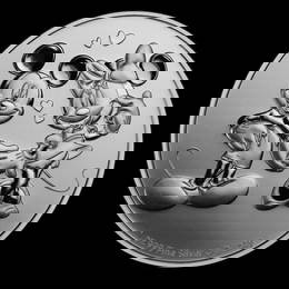 2020 Niue 1 oz Silver $2 Disney Mickey & Minnie Mouse BU