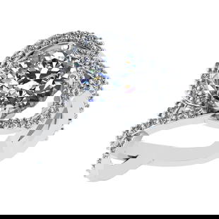 3.93 Ctw SI2/SI1 Diamond 14k white Gold Engagement Ring (ALL DIAMOND ARE LA: Center Daimond Weight :-2.75 Ctw ( Round Cut) Color : G-H Clarity : SI2/SI1 Side Diamond Weight Of Ctw 1.18 Ctw Color : G-H Clarity : SI2/SI1 Daimond Setting : Prong Metal Weight : Approx 6.64 gram 14