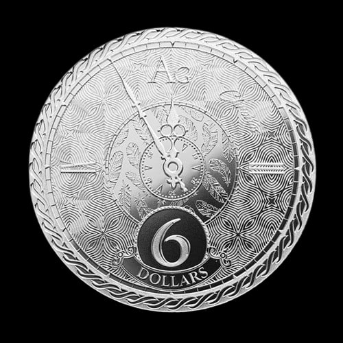 2020 Tokelau 1 oz Silver $6 Chronos: 2020 Tokelau 1 oz Silver $6 Chronos #NGFY65174v15