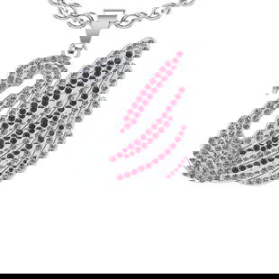 3.04 Ctw VS/SI1 Ruby and Diamond 14K White Gold Necklace (ALL DIAMOND ARE L: Color Stone Weight :-0.80 Ctw (Round cut) Center Stone Color :-Ruby Center Stone Setting : Prong Side Diamond Weight Of Ctw 2.24 Ctw Color : J-K Clarity : VS/SI1 Stone Setting : Prong Metal Weight : A