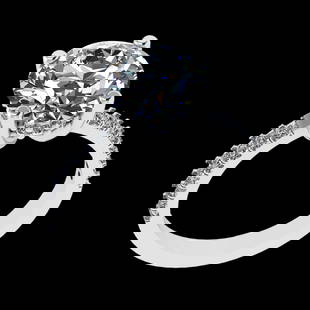 3.13 Ctw SI1/SI2 Diamond 10k white Gold Engagement Ring (ALL DIAMOND ARE LA: Center Daimond Weight :-2.80 Ctw ( Round Cut) Color : J-K Clarity : SI1/SI2 Side Diamond Weight Of Ctw 0.33 Ctw Color : J-K Clarity : SI1/SI2 Daimond Setting : Prong Metal Weight : Approx 3.53 gram 10