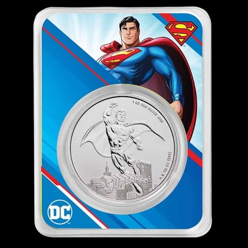2023 Samoa 1 oz Silver DC Comics Superman BU (with TEP): 2023 Samoa 1 oz Silver DC Comics Superman BU (with TEP) #NGFY65165v15