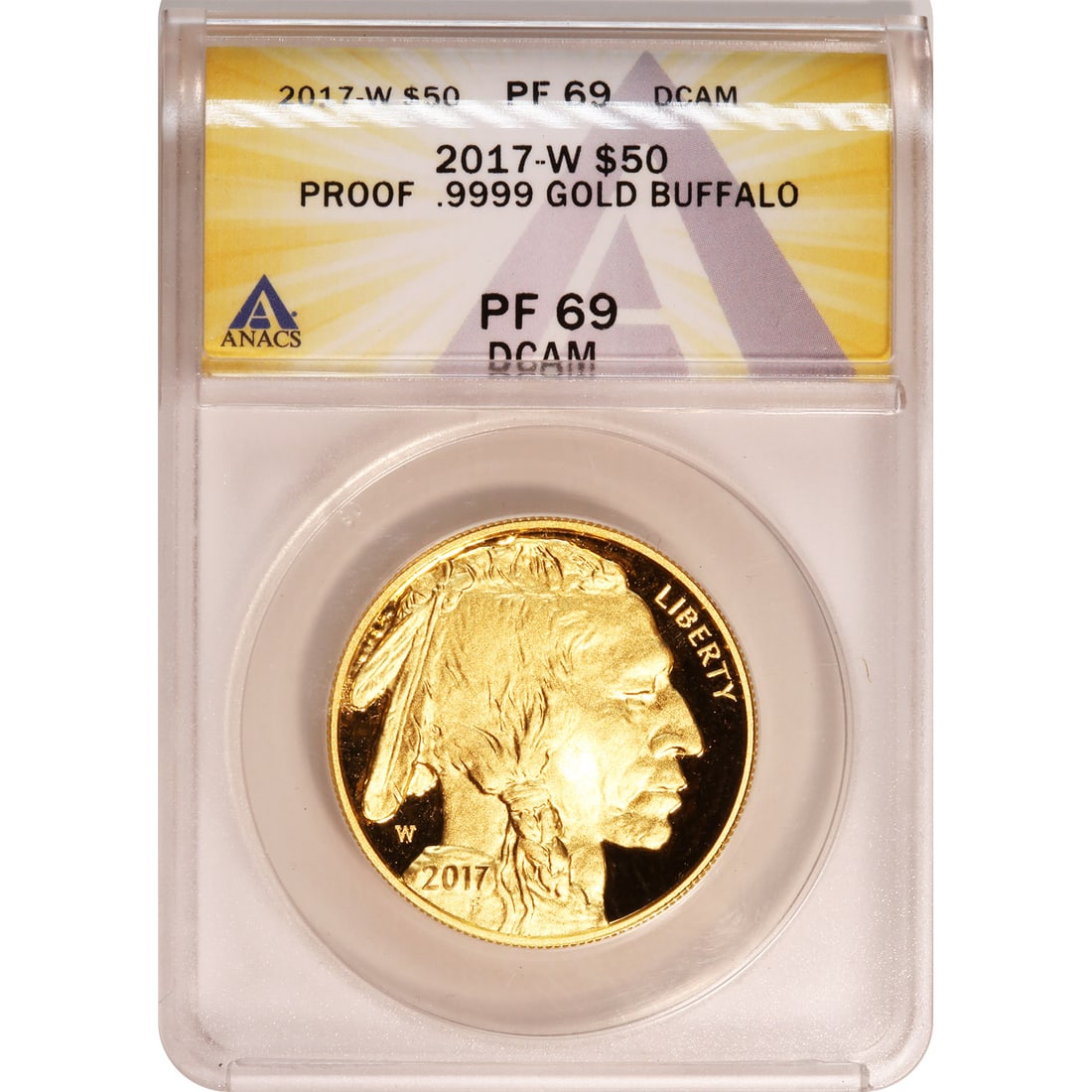 Certified Proof Buffalo Gold Coin 2017-W PF69 ANACS: Certified Proof Buffalo Gold Coin 2017-W PF69 ANACS #NGFY26171v8