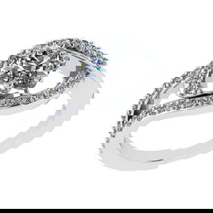 1.63 Ctw SI1/SI2 Diamond 14k white Gold Engagement Ring (ALL DIAMOND ARE LA: Center Daimond Weight :-1.00 Ctw ( Round Cut) Color : G-H Clarity : SI1/SI2 Side Diamond Weight Of Ctw 0.63 Ctw Color : G-H Clarity : SI1/SI2 Daimond Setting : Prong Metal Weight : Approx 6.06 gram