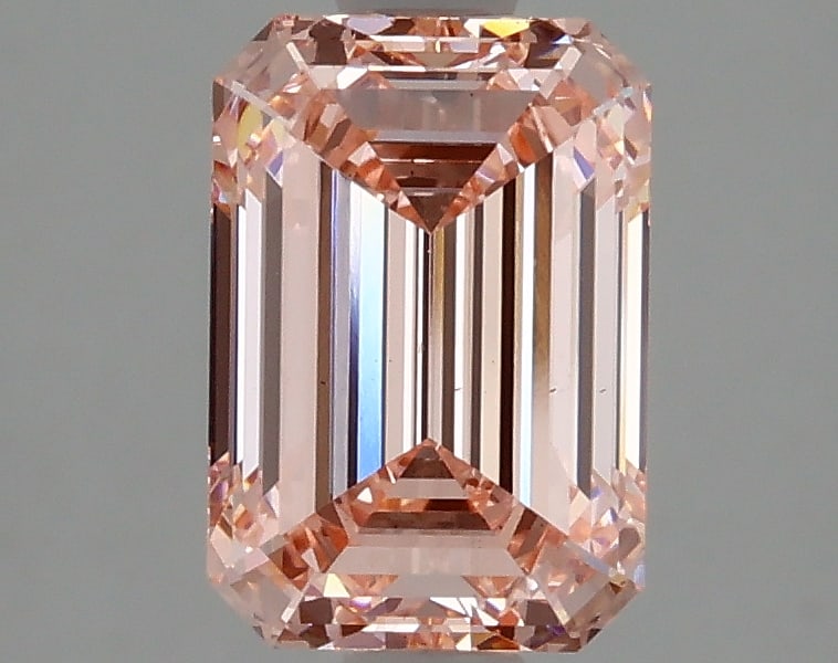 1.98ct Emerald Cut Lab Grown Diamond: IGI Certified Emerald Cut Loose Diamond (LAB GROWN) - Weight: 1.98cts; Color: Fancy Intense Pink; Clarity: VS1 #NGFY95291v15