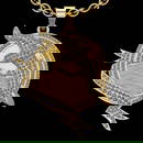 1.91 Ctw VS/SI1 Diamond 10k Yellow Gold Birds theme Pendant (ALL DIAMOND AR