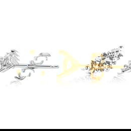 1.16 ctw 14K Yellow Gold 3 Prong Martini Pushback Round Stud