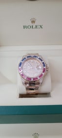 BRAND NEW FACTORY ROLEX GMT MASTER II SARU DIAMOND PAVE DIAL COMES WITH BOX