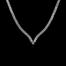 4.66 Ctw VS/SI1 Diamond 3 14K Rose Gold Necklace (ALL DIAMOND ARE LAB GROWN