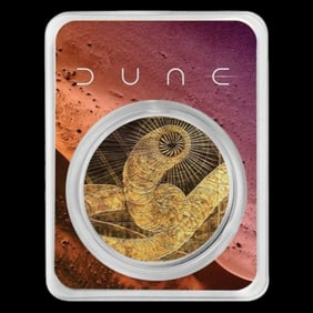 DUNE(R) Sand Worm 1 oz (collectible ) Silver (Colorized w/TEP)