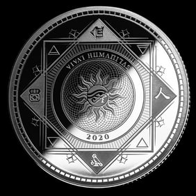 2020 Tokelau 1 oz Silver $5 Vivat Humanitas (Prooflike)