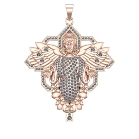 1.95 Ctw VS/SI1 Diamond 14k Rose Gold Pendant (ALL DIAMOND ARE LAB GROWN )