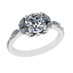 2.06 Ctw VS/SI1 Diamond 14k white Gold Engagement Ring (ALL DIAMOND ARE LAB