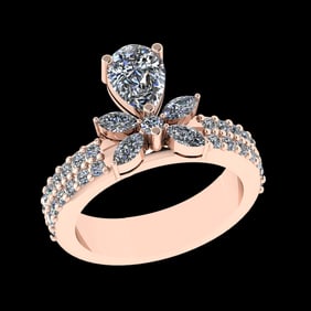 1.73 Ctw VS/SI1 (ALL DIAMOND ARE LAB GROWN ) Diamond 10k Rose Gold Engageme