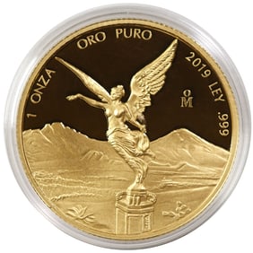 Mexico 1 Ounce Gold Onza 2019 Proof