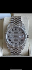 CUSTOM ROLEX DATEJUST 41 MM REF 126300 WITH 20 CTTW G-H, SI1-SI2 DIAMONDS C