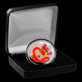 1 oz Silver Colorized Proof - 2024 Year of the Dragon (Series 2)