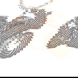 8.71 Ctw VS/SI1 Diamond 14K Rose Gold Hip Hop Style Necklace (ALL DIAMOND A