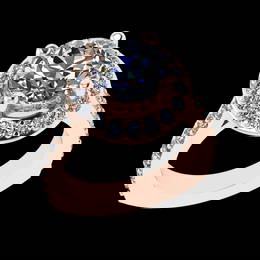 5.08 Ctw VS/SI1 Diamond 10k Rose Gold Engagement Ring (ALL DIAMOND ARE LAB