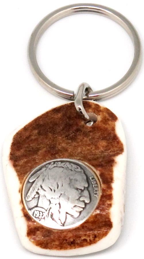Natural Antler Keychain- Indian: #13292v2 Natural Antler Keychain- Indian **|**|** Natural Antler Keychain- Indian