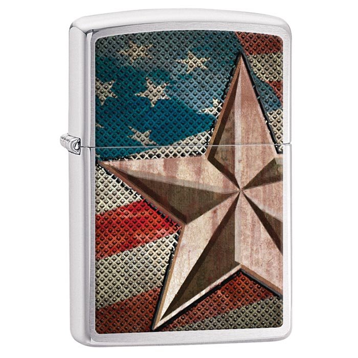 GENUINE ZIPPO FLAG AND STAR LIGHTER: GENUINE ZIPPO FLAG AND STAR LIGHTER **|**|** GENUINE ZIPPO FLAG AND STAR LIGHTER