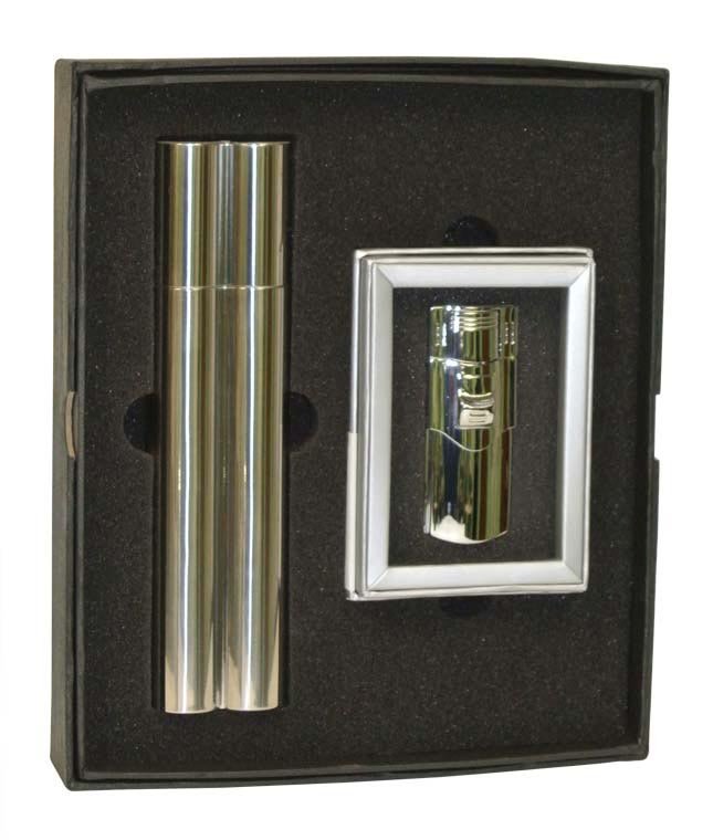 Visol Speary Flask & Cigar Tube Combo - Lighter Gift Se: Visol Speary Flask & Cigar Tube Combo - Lighter Gift Se **|**|** Visol Speary Flask & Cigar Tube Combo - Lighter Gift Set