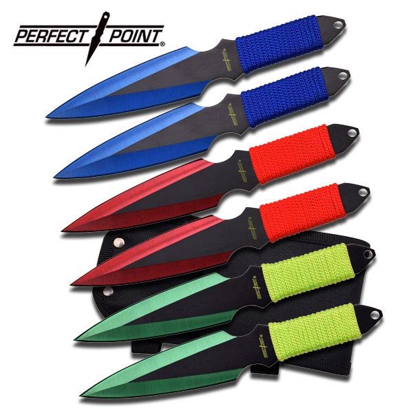PERFECT POINT SET OF 6 THROWING KNIVES: PERFECT POINT SET OF 6 THROWING KNIVES **|**|** PERFECT POINT SET OF 6 THROWING KNIVES