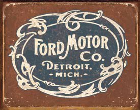 HISTORICAL FORD LOGO METAL SIGN: HISTORICAL FORD LOGO METAL SIGN **|**|** HISTORICAL FORD LOGO METAL SIGN