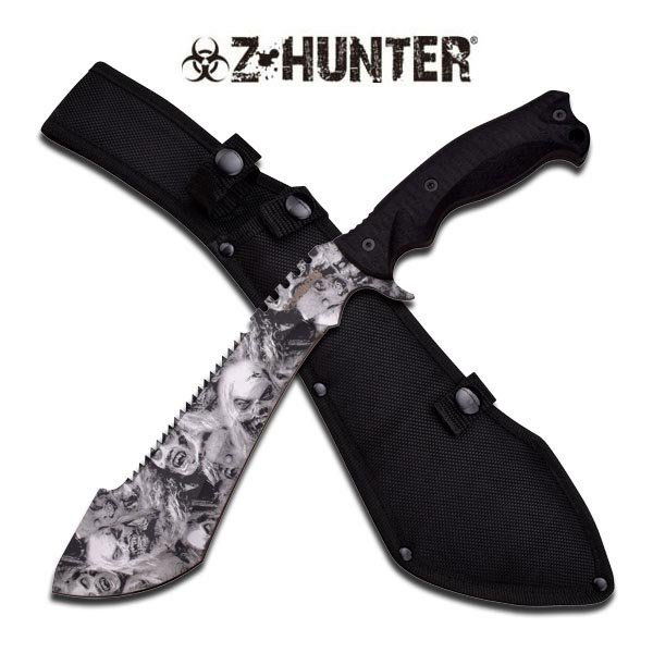 ZOMBIE HUNTER EDITION GREY SKULL CAMOUFLAGE 15.25" MACH: ZOMBIE HUNTER EDITION GREY SKULL CAMOUFLAGE 15.25" MACH **|**|** ZOMBIE HUNTER EDITION GREY SKULL CAMOUFLAGE 15.25" MACHETE