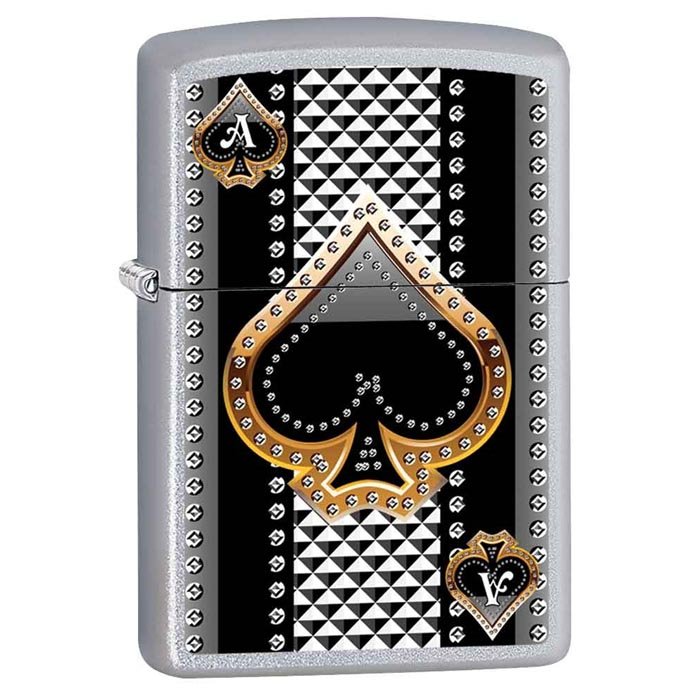 GENUINE ZIPPO ACE OF SPADES LIGHTER: GENUINE ZIPPO ACE OF SPADES LIGHTER **|**|** GENUINE ZIPPO ACE OF SPADES LIGHTER