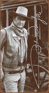 JOHN WAYNE METAL SIGN: JOHN WAYNE METAL SIGN **|**|** JOHN WAYNE METAL SIGN
