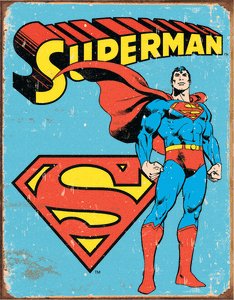 SUPERMAN METAL SIGN: SUPERMAN METAL SIGN **|**|** SUPERMAN METAL SIGN