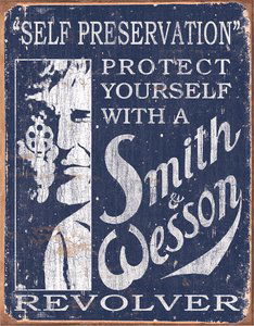 SMITH AND WESSON METAL SIGN: SMITH AND WESSON METAL SIGN **|**|** SMITH AND WESSON METAL SIGN
