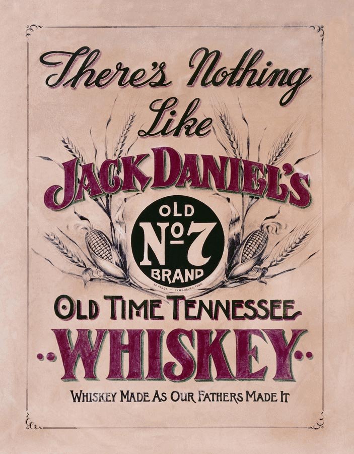 NOSTALGIC JACK DANIELS WHISKEY METAL SIGN: NOSTALGIC JACK DANIELS WHISKEY METAL SIGN **|**|** NOSTALGIC JACK DANIELS WHISKEY METAL SIGN