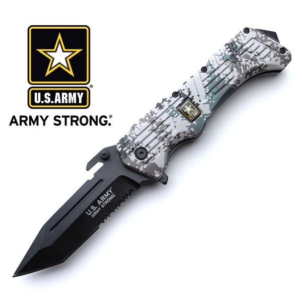 OFFICIALLY LICENSED U.S. ARMY SPRING ASSISTED KNIFE: OFFICIALLY LICENSED U.S. ARMY SPRING ASSISTED KNIFE **|**|** OFFICIALLY LICENSED U.S. ARMY SPRING ASSISTED KNIFE