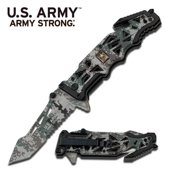 OFFICIALLY LICENSED U.S. ARMY SPRING ASSISTED TACTICAL: OFFICIALLY LICENSED U.S. ARMY SPRING ASSISTED TACTICAL **|**|** OFFICIALLY LICENSED U.S. ARMY SPRING ASSISTED TACTICAL KNIFE