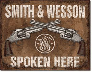 SMITH AND WESSON METAL SIGN: SMITH AND WESSON METAL SIGN **|**|** SMITH AND WESSON METAL SIGN