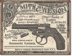 SMITH AND WESSON METAL SIGN: SMITH AND WESSON METAL SIGN **|**|** SMITH AND WESSON METAL SIGN