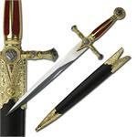 MASONIC RED DAGGER W/SCABBARD: MASONIC RED DAGGER W/SCABBARD **|**|** MASONIC RED DAGGER W/SCABBARD