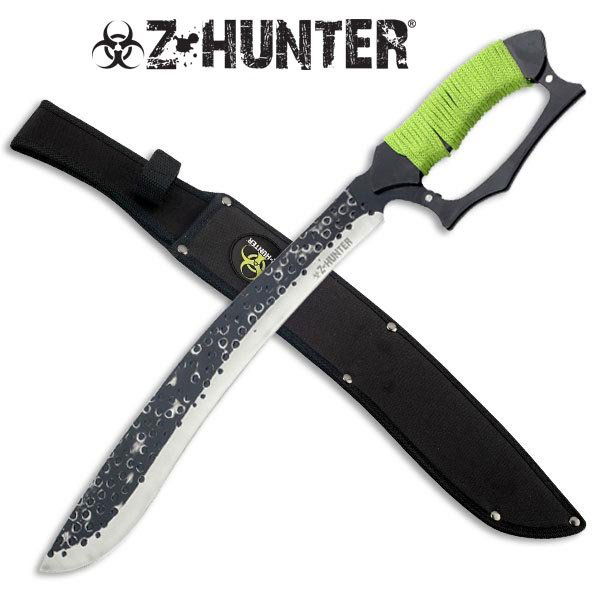 ZOMBIE HUNTER EDITION 18" MACHETE STYLE BLADE W/SHEATH: ZOMBIE HUNTER EDITION 18" MACHETE STYLE BLADE W/SHEATH **|**|** ZOMBIE HUNTER EDITION 18" MACHETE STYLE BLADE W/SHEATH