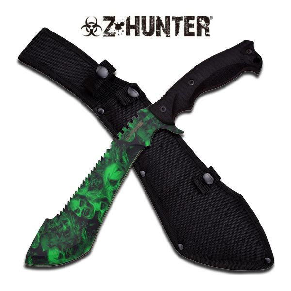 ZOMBIE HUNTER EDITION GREEN SKULL CAMOUFLAGE 15.25" MAC: ZOMBIE HUNTER EDITION GREEN SKULL CAMOUFLAGE 15.25" MAC **|**|** ZOMBIE HUNTER EDITION GREEN SKULL CAMOUFLAGE 15.25" MACHETE