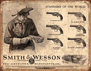 SMITH AND WESSON METAL SIGN: SMITH AND WESSON METAL SIGN **|**|** SMITH AND WESSON METAL SIGN