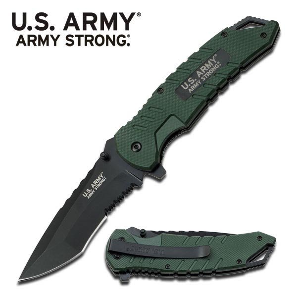 OFFICIALLY LICENSED U.S. ARMY SPRING ASSISTED KNIFE: OFFICIALLY LICENSED U.S. ARMY SPRING ASSISTED KNIFE **|**|** OFFICIALLY LICENSED U.S. ARMY SPRING ASSISTED KNIFE