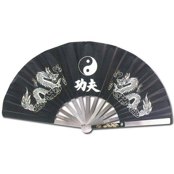 BLACK AND WHITE YIN AND YANG FIGHTING FAN: BLACK AND WHITE YIN AND YANG FIGHTING FAN **|**|** BLACK AND WHITE YIN AND YANG FIGHTING FAN